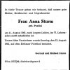 Paulini Anna 1884-1961 Todesanzeige